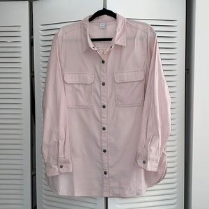 Women’s Old Navy Pink Button Down Corduroy Shirt
